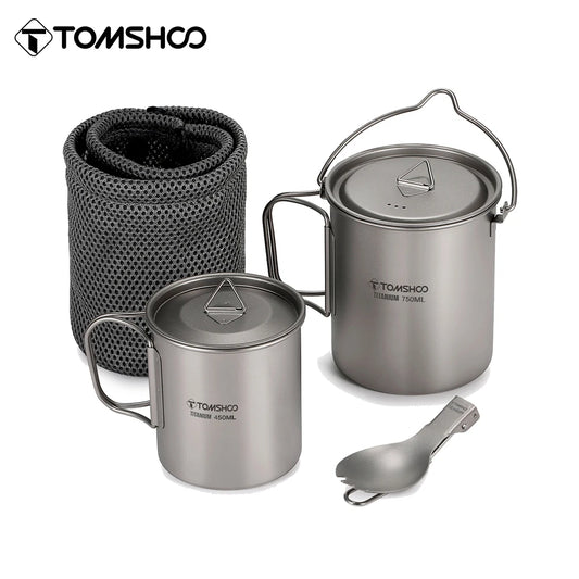 Tomshoo AdventureCook Titanium Cookware Set