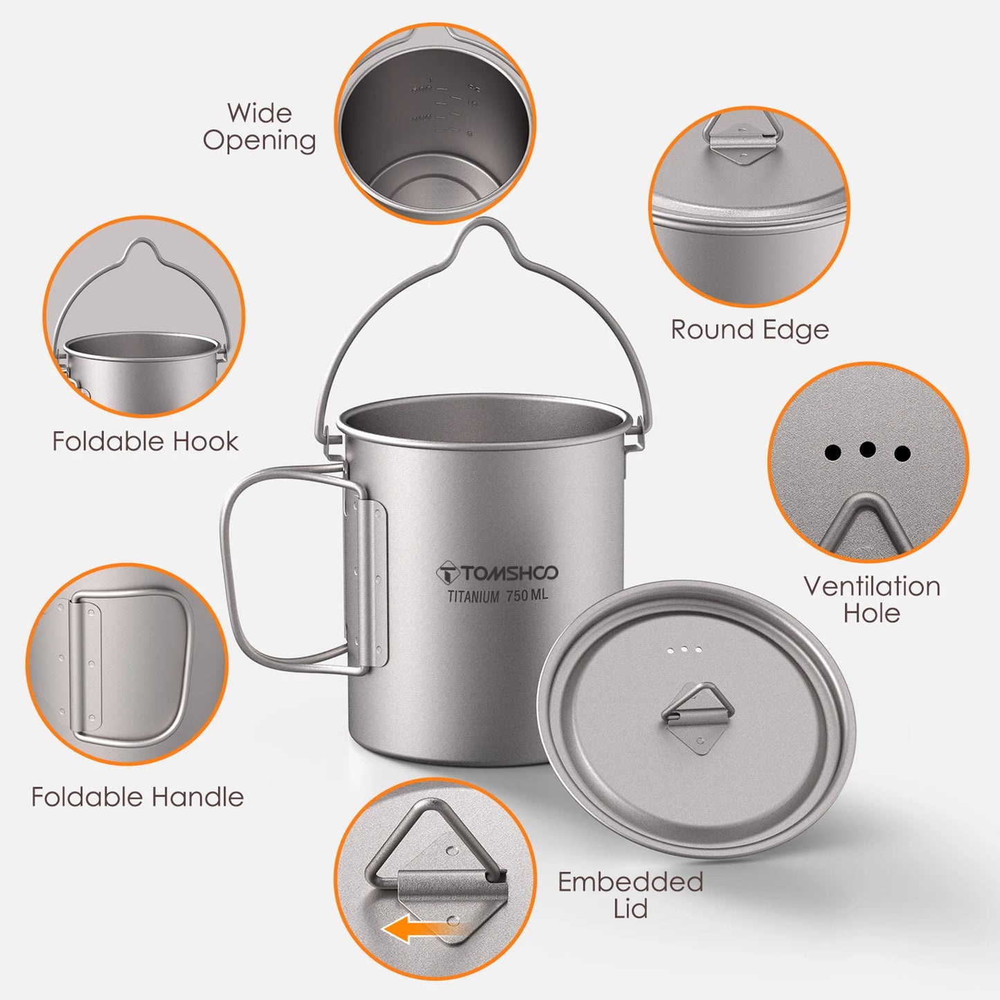Tomshoo AdventureCook Titanium Cookware Set