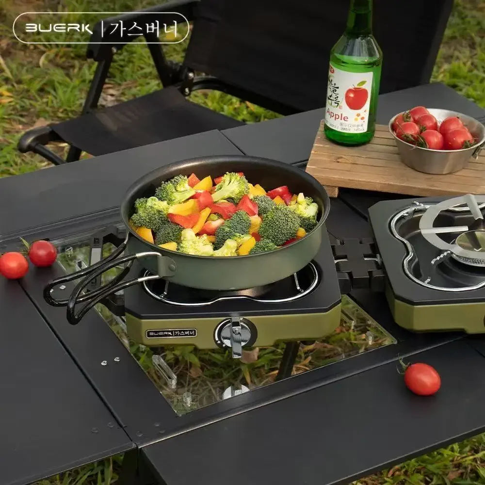 BUERK™ Dual Burner Foldable Camping Stove