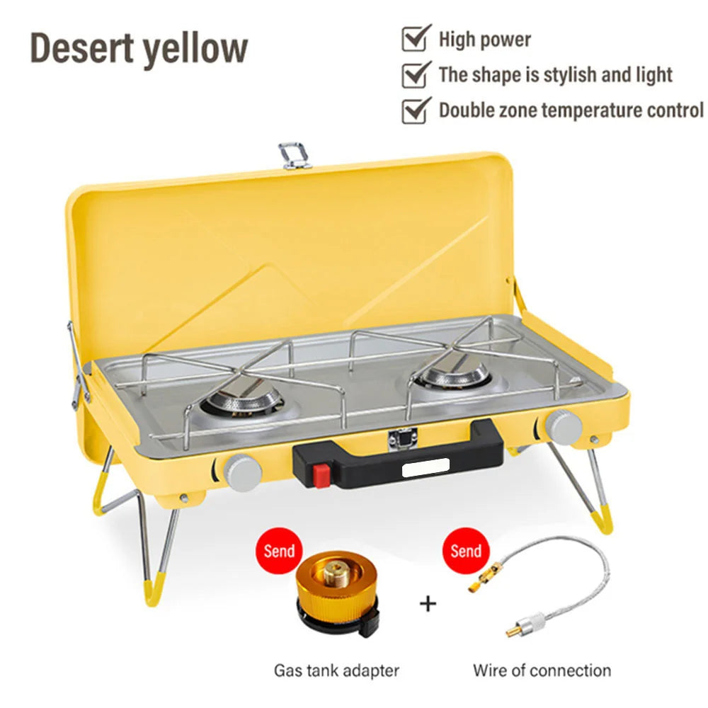 Adventure Chef Dual-Burner Portable Propane Stove