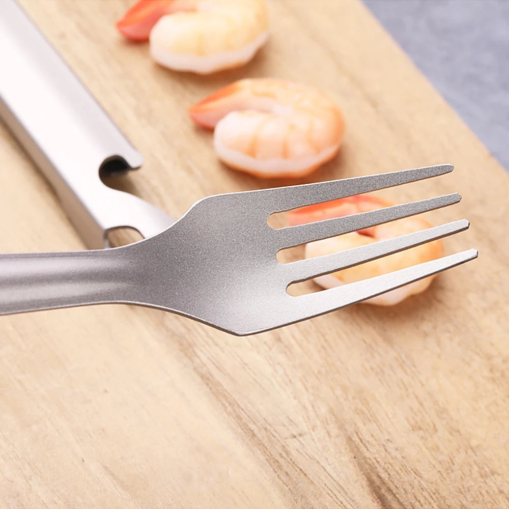TOMSHOO 4-in-1 Titanium Outdoor Cutlery Set