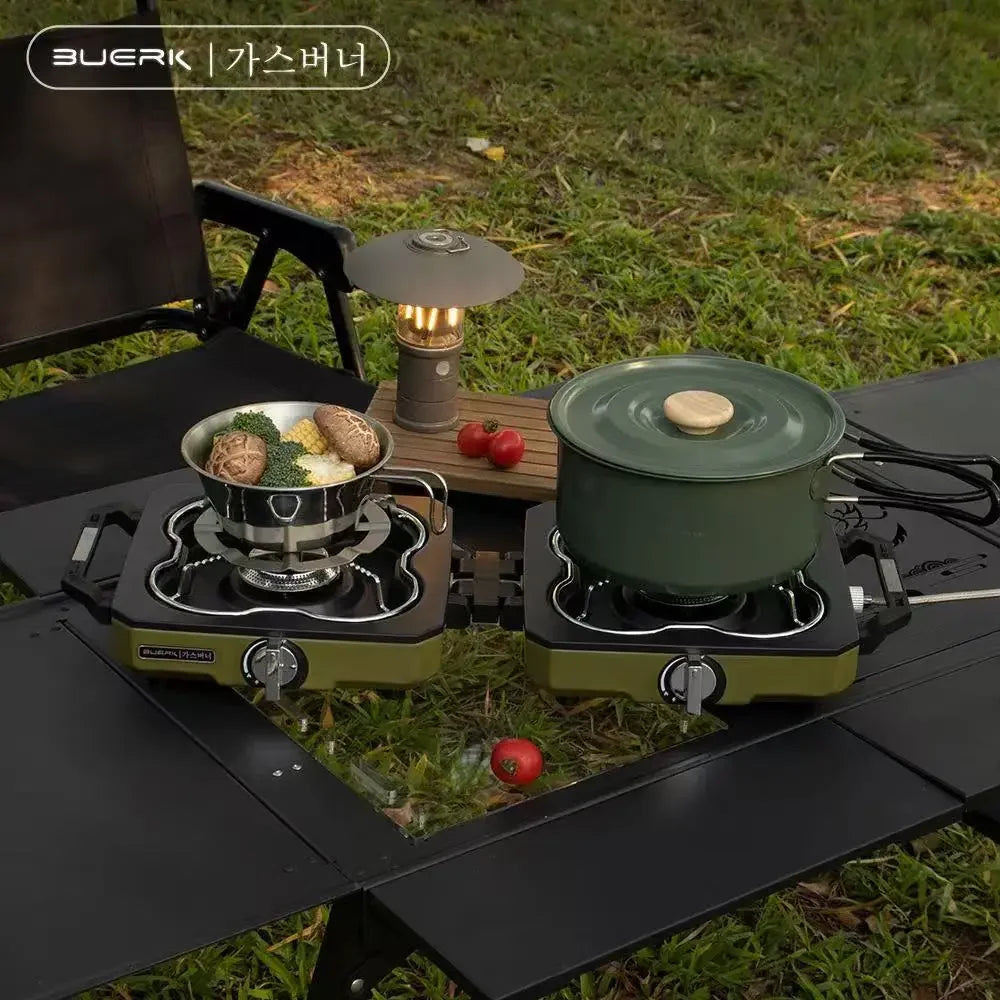 BUERK™ Dual Burner Foldable Camping Stove