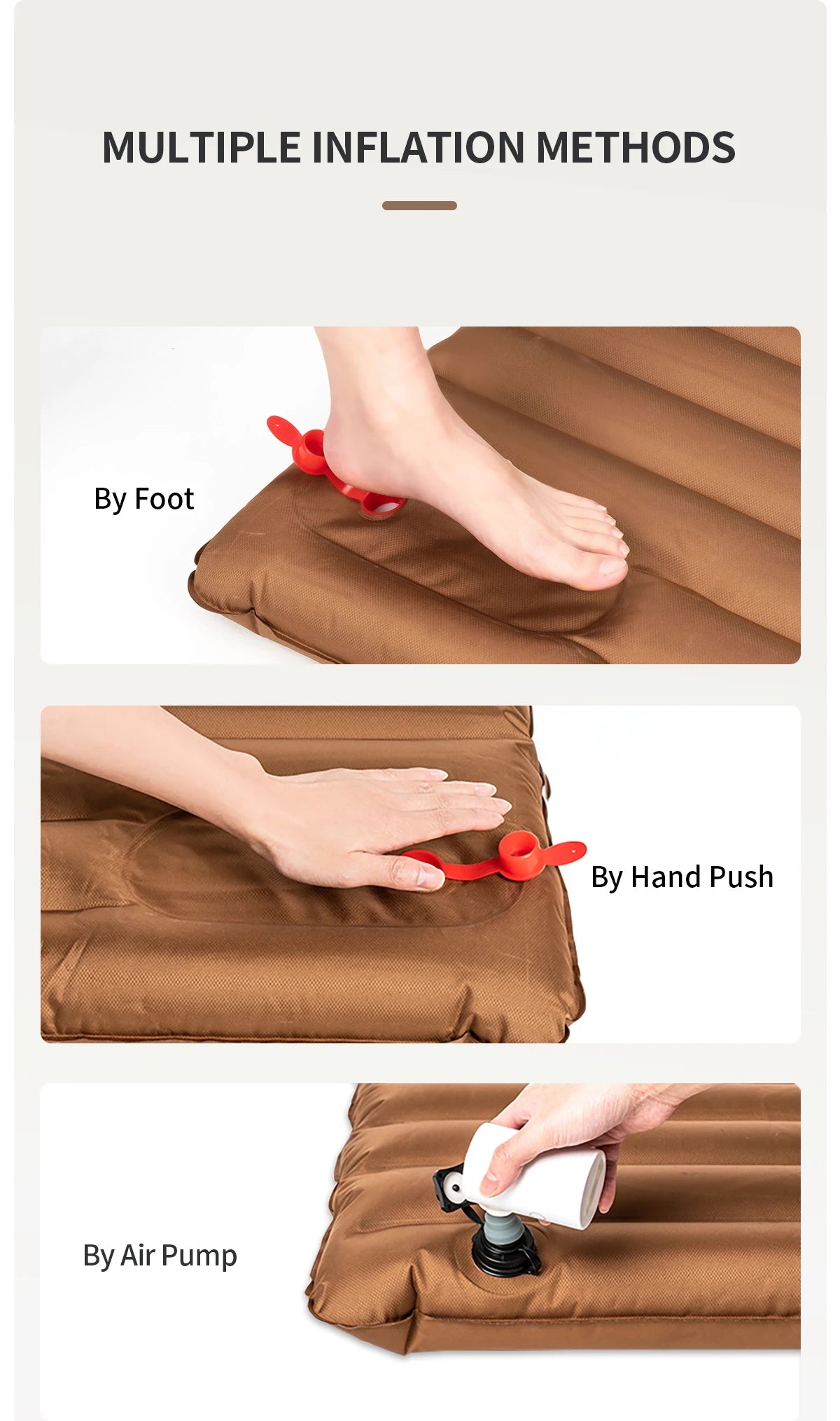 MOBI GARDEN Air Comfort Camping Mat - Double