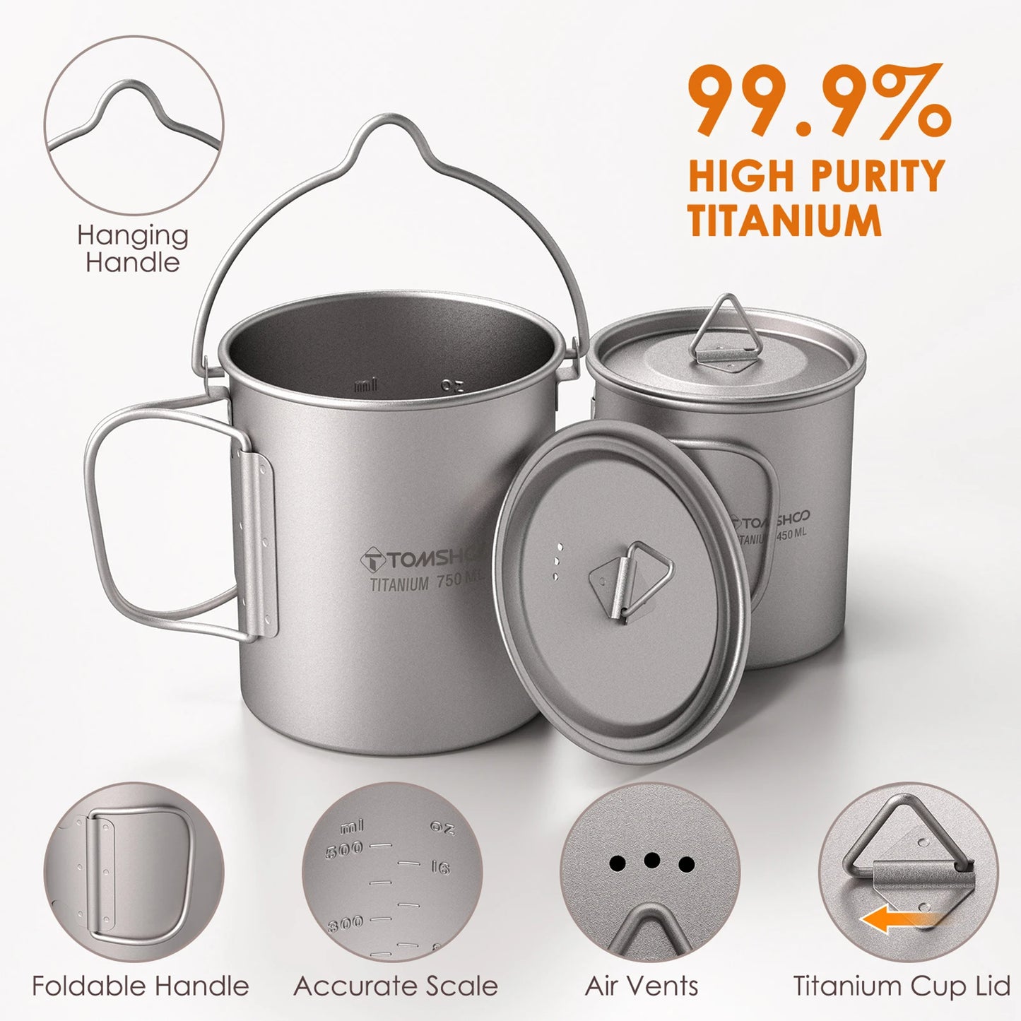 Tomshoo AdventureCook Titanium Cookware Set