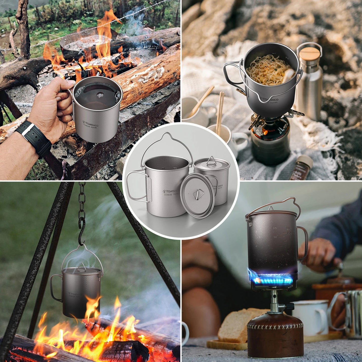 Tomshoo AdventureCook Titanium Cookware Set