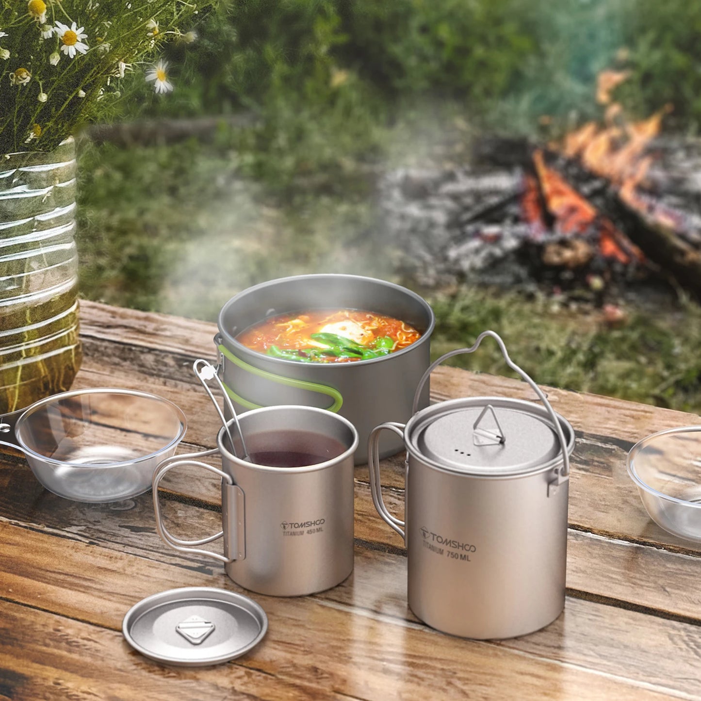 Tomshoo AdventureCook Titanium Cookware Set